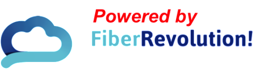 Logo FiberRevolution powered by transparant